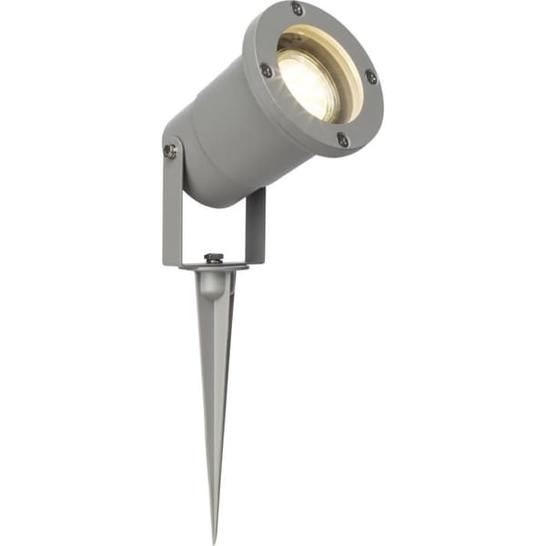 BRILLIANT lampa Janko LED utomhusspik 32cm grå | 1x LED-PAR51, GU10, 3W LED reflektorlampa ingår, 250lm, 3000K | IP-skyddsklass: 44 - stänkskydd | Ene