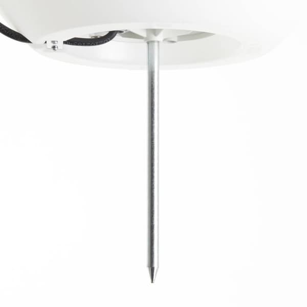 BRILLIANT lampe Udendørs havelampe 30 cm hvid | 1x A60, E27, 60W, gf normale lamper n, Ent, | Inklusiv stik | IP beskyttelsesklasse: 44 - stænkbeskytt