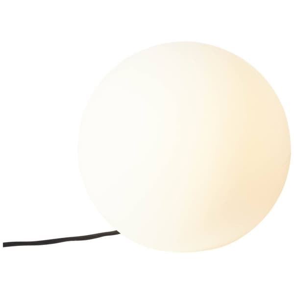 BRILLIANT lampe Udendørs havelampe 30 cm hvid | 1x A60, E27, 60W, gf normale lamper n, Ent, | Inklusiv stik | IP beskyttelsesklasse: 44 - stænkbeskytt