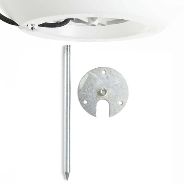 BRILLIANT lampe Udendørs havelampe 30 cm hvid | 1x A60, E27, 60W, gf normale lamper n, Ent, | Inklusiv stik | IP beskyttelsesklasse: 44 - stænkbeskytt