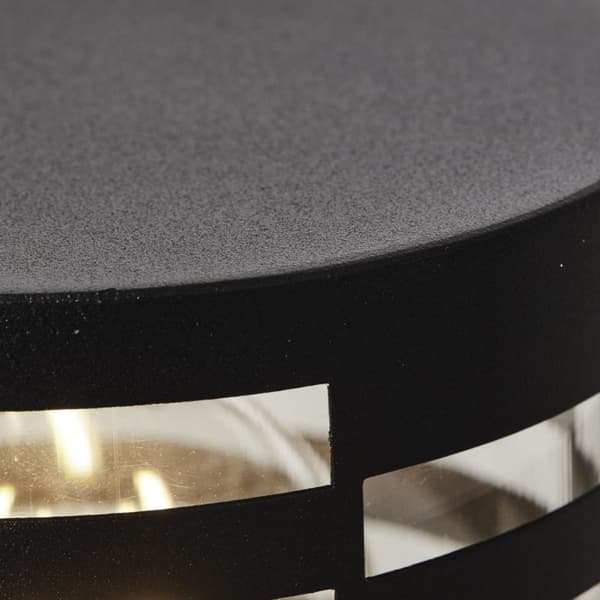 BRILLIANT lampe, Venlo udendørs base lampe 50cm sort mat, rustfrit stål/plast, 1x A60, E27, 40W, standard lamper (medfølger ikke), A++
