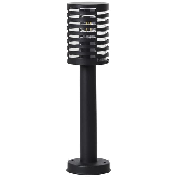 BRILLIANT lampe, Venlo udendørs base lampe 50cm sort mat, rustfrit stål/plast, 1x A60, E27, 40W, standard lamper (medfølger ikke), A++