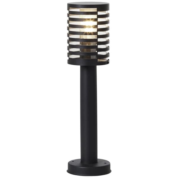 BRILLIANT lampe, Venlo udendørs base lampe 50cm sort mat, rustfrit stål/plast, 1x A60, E27, 40W, standard lamper (medfølger ikke), A++