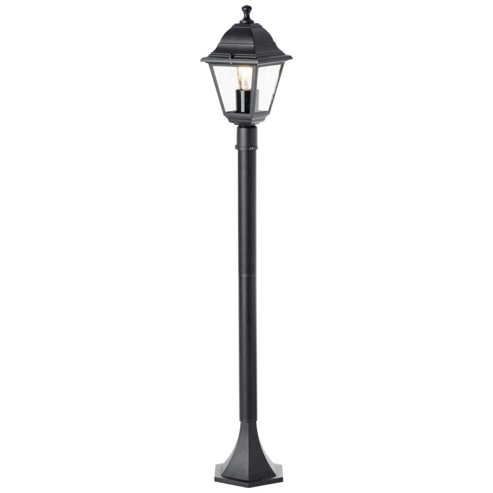 BRILLIANT lampa, Nissie utomhus golvlampa svart, metall / glas, 1x A60, E27, 60W, vanliga lampor (ingår ej), A ++
