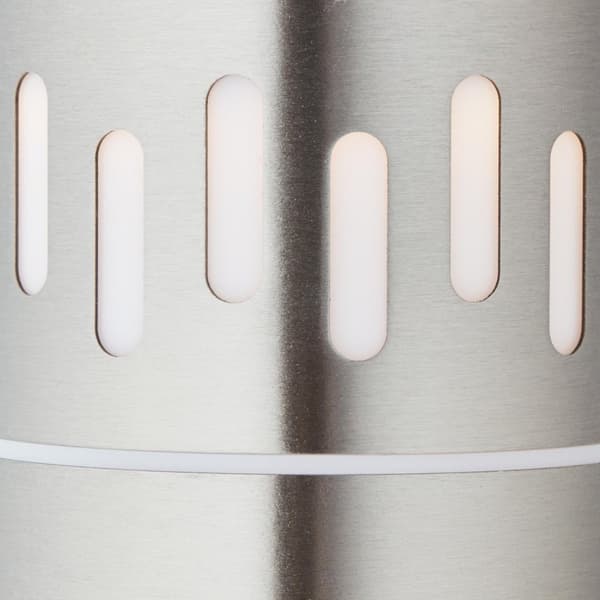 BRILLIANT lampe, Leigh udendørs gulvlampe 80cm bevægelsesdetektor rustfrit stål, 1x A60, E27, 11W, IP beskyttelsesklasse: 44 - stænksikker