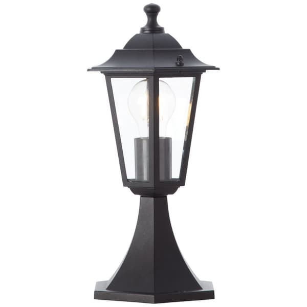 Brilliant | Carleen ulkopilarivalaisin 36cm musta | 1x A60, E27, 60W, sopii normaaleille lampuille (ei sisälly)