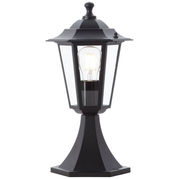 Brilliant | Carleen ulkopilarivalaisin 36cm musta | 1x A60, E27, 60W, sopii normaaleille lampuille (ei sisälly)