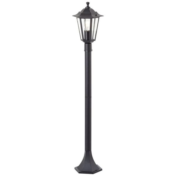 BRILLIANT lampa Carleen utomhusstolpe 100cm svart | 1x A60, E27, 60W, lämplig för normala lampor (ingår ej)