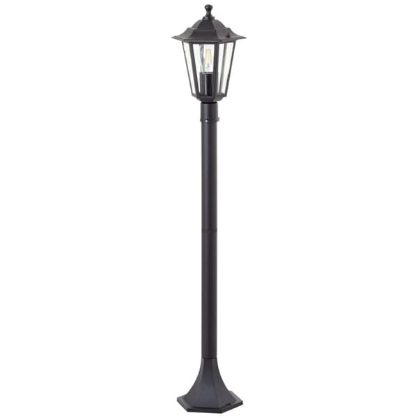 BRILLIANT lampa Carleen utomhusstolpe 100cm svart | 1x A60, E27, 60W, lämplig för normala lampor (ingår ej)