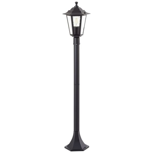 BRILLIANT lampa Carleen utomhusstolpe 100cm svart | 1x A60, E27, 60W, lämplig för normala lampor (ingår ej)