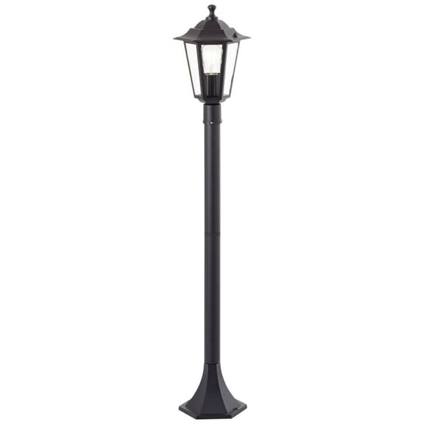 BRILLIANT lampa Carleen utomhusstolpe 100cm svart | 1x A60, E27, 60W, lämplig för normala lampor (ingår ej)