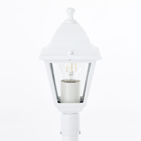 Brilliant | Nissie udendørs stolpelys 100cm hvid | 1x A60, E27, 60W, velegnet til normale lamper (medfølger ikke)