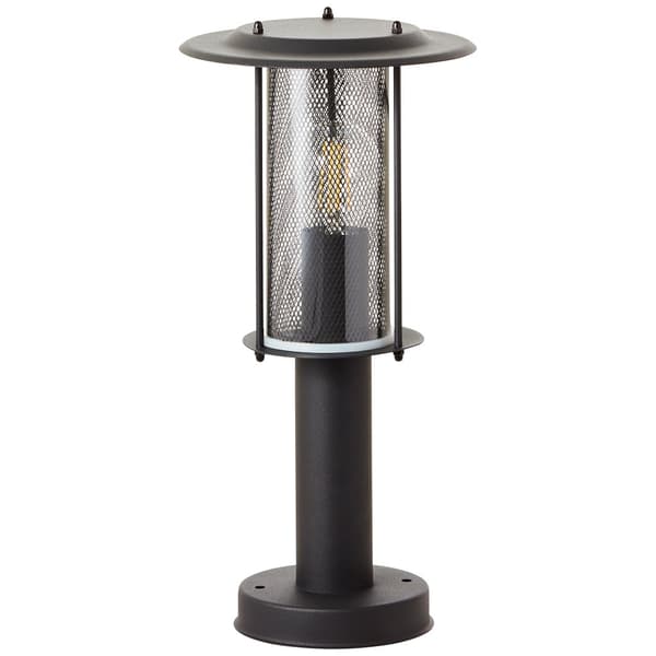 Brilliant Detroit utomhuspelarlampa 40cm mattsvart Metall, plast   1x A60, E27, 20 W, lämplig för normal lampa (ingår ej)