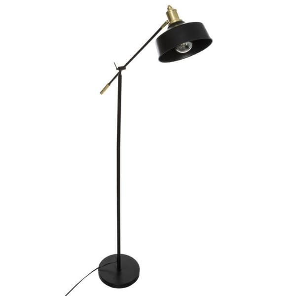 Arc golvlampa "Flower" svart metall Höjd 155 cm Atmosphera