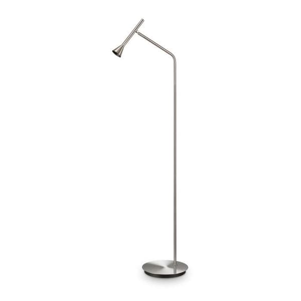 Ideal Lux DIESIS Läsarbetsgolvlampa Led Nickel 3000K