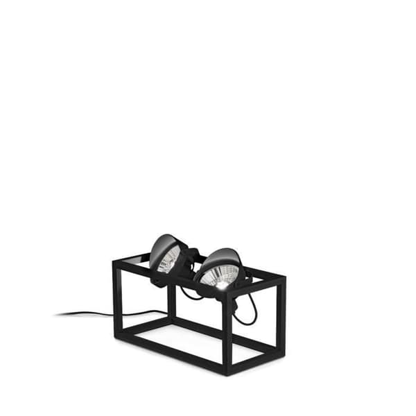 Lampett - Ideal Lux - AUDIO - 2 ljuskällor - Svart - Integrerad strömbrytare