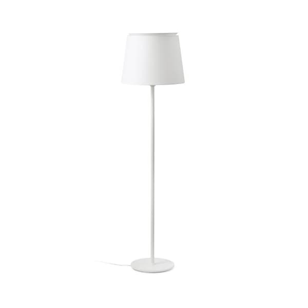 Faro SAVOY - Vit, rund tappad lampskärm Golvlampa, E27
