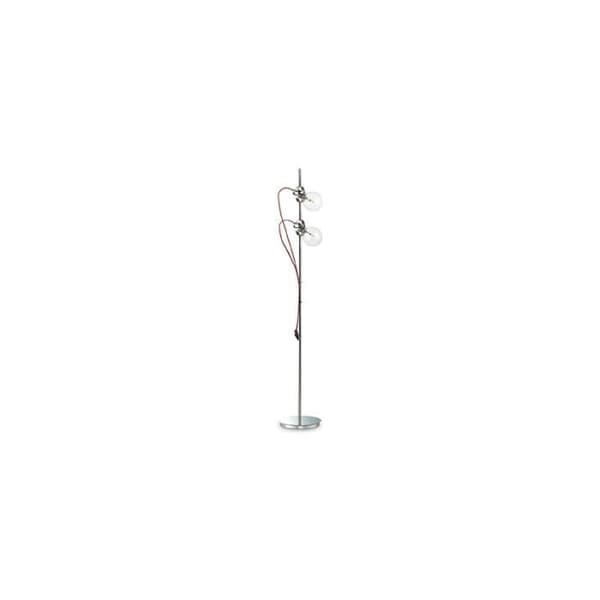 Golvlampa - IDEAL LUX - RADIO 2 - Metall - Tyg - Vit