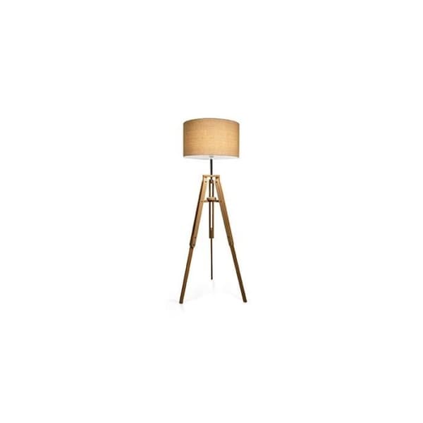 Lampställ - IDEAL LUX - KLIMT - Trä - Tyg - E27 - 175 cm