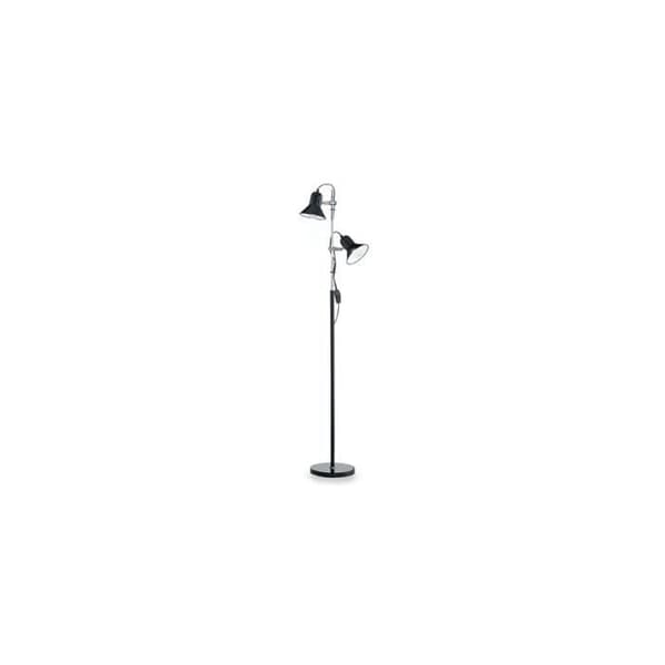 Golvlampa - IDEAL LUX - POLLY - 2 glödlampor - Metall - Modernt - Design Svart
