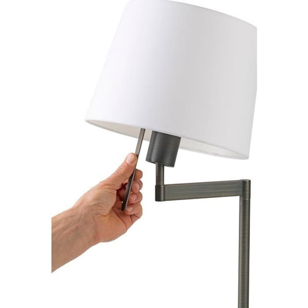 Golvlampa - FARO - Artis - Metall/Textil - H150cm - Vit - Design Alex &amp; Manel Lluscà