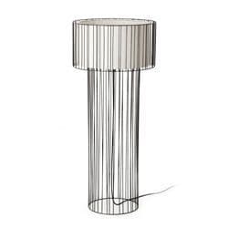 Linda svart vardagsrumsgolvlampa 1L E27 100W Svart