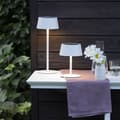 Miniatyrbild 2 av 6: Utomhusbordslampa - BRILJANT - PICCO - LED och solenergi - Metall och plast - 5 W - Vit
