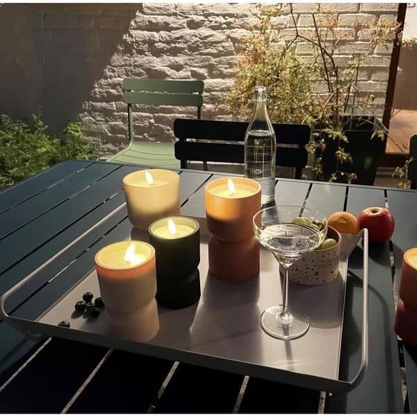 Utomhusbordslampa - BRILLIANT - LOVERE - Plast - 3 W - Ljusform - Beige och ljusbrun