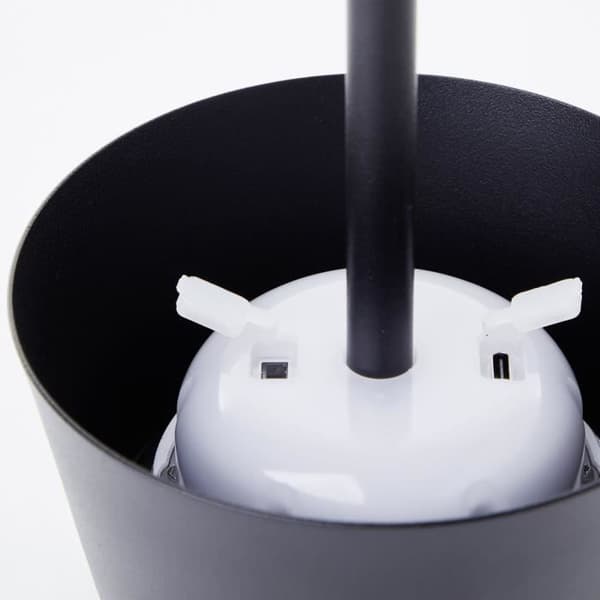 Utomhusbordslampa - BRILLIANT - PICCO - LED och solenergi - Metall och plast - 5 W - Frostad svart