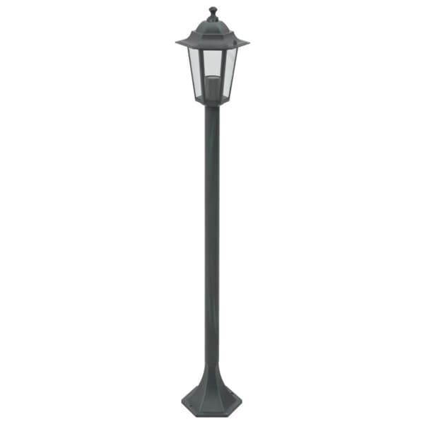 vidaXL havestolpelamper 6 stk. E27 110 cm aluminium mørkegrøn -  Udendørsbelysning