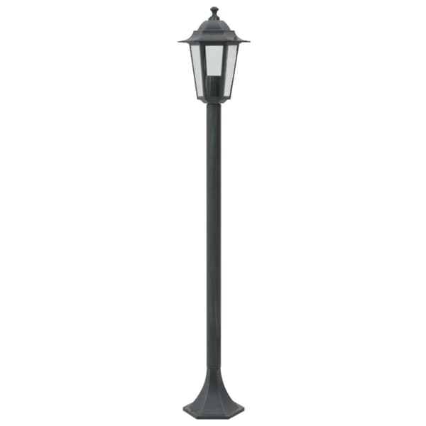 vidaXL havestolpelamper 6 stk. E27 110 cm aluminium mørkegrøn -  Udendørsbelysning