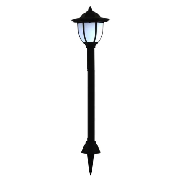 vidaXL Sollampa LED set 3 st svart -  Utebelysning