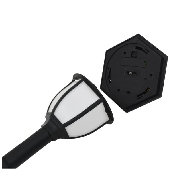 vidaXL Sollampa LED set 3 st svart -  Utebelysning