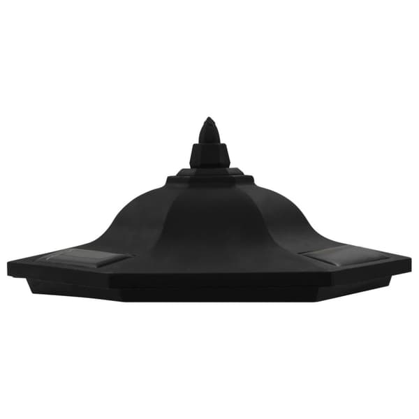 vidaXL Sollampa LED set 3 st svart -  Utebelysning