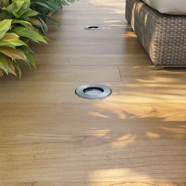 vidaXL Utomhusspotlights med LED 3 st runda -  Utebelysning