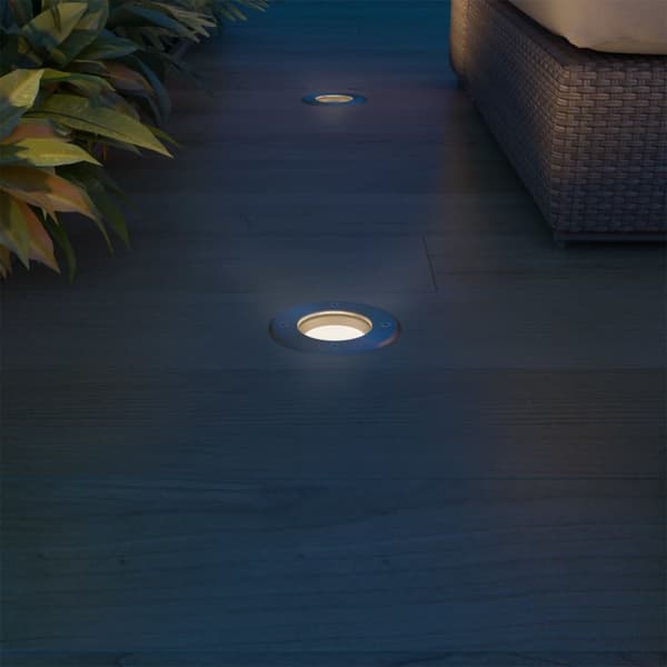 vidaXL Utomhusspotlights med LED 3 st runda -  Utebelysning