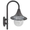 Miniatyrbild 4 av 4: vidaXL Vägglampa för trädgård E27 42 cm aluminium brons -  Utebelysning