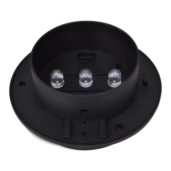 The Living Store Solcellslampor för staket 12 st LED svart -  Utebelysning