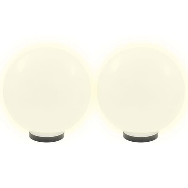 The Living Store Globlampor 4 st LED sfäriska 30 cm PMMA - Utebelysning