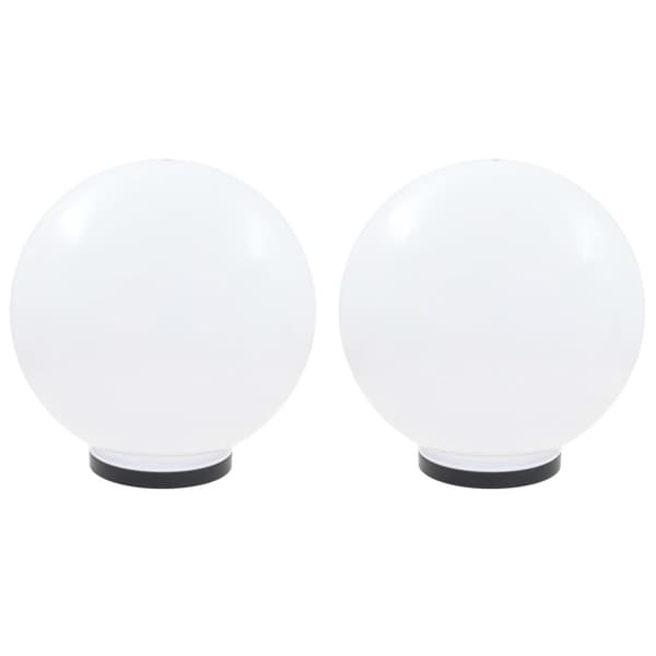 The Living Store Globlampa LED set 2 st sfäriska 40 cm PMMA -  Utebelysning