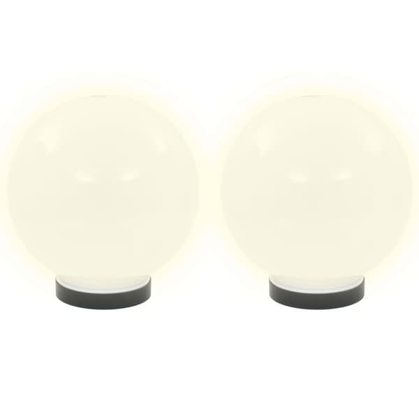 The Living Store LED-kuglelamper 4 stk. kugleformet 20 cm PMMA -  Udendørsbelysning