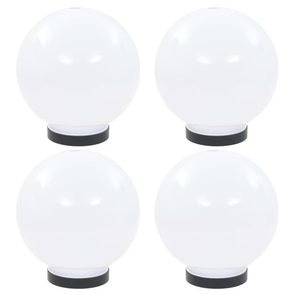 The Living Store LED-kuglelamper 4 stk. kugleformet 20 cm PMMA -  Udendørsbelysning