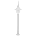 Miniatyrbillede 3 af 7: The Living Store havestolpelampe E27 120 cm aluminium hvid -  Udendørsbelysning