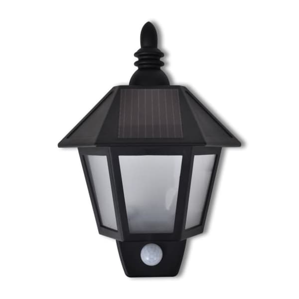 Solenergi-Vägglampa med Rörelsesensor -  Utebelysning