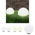 Miniatyrbild 1 av 7: The Living Store Globlampa LED set 2 st sfäriska 30 cm PMMA -  Utebelysning