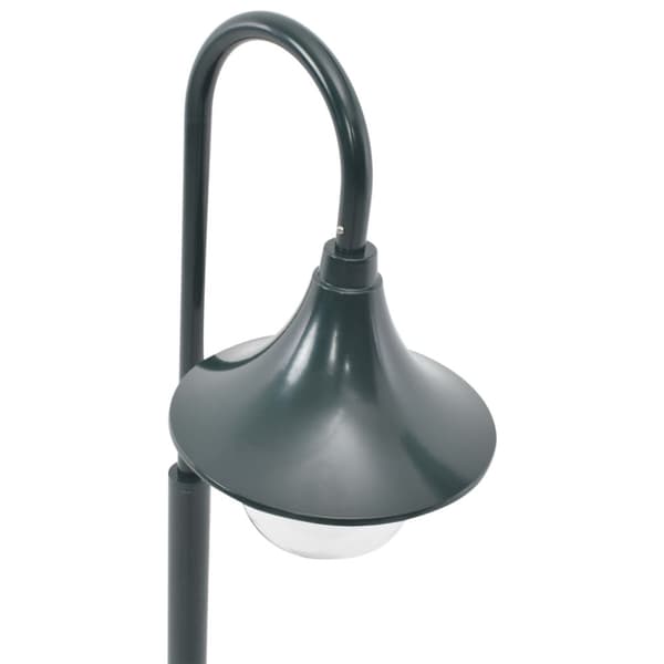The Living Store havestolpelampe E27 120 cm aluminium mørkegrøn - Udendørsbelysning