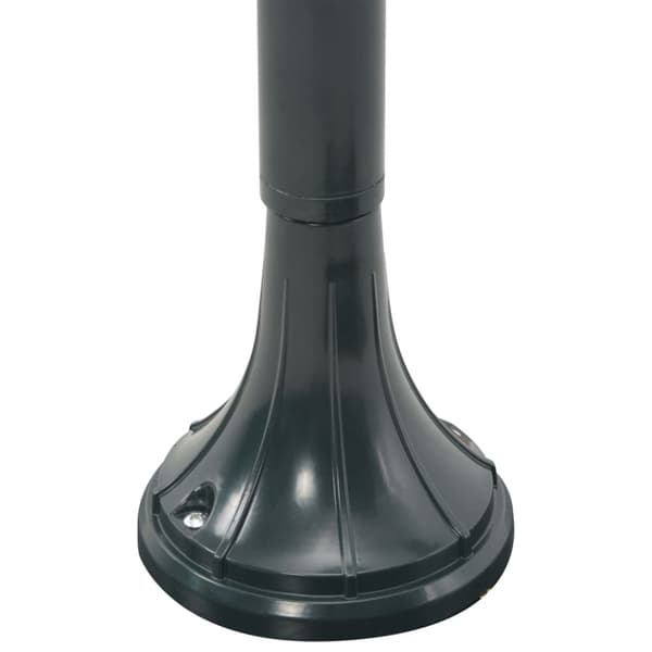 The Living Store havestolpelampe E27 120 cm aluminium mørkegrøn - Udendørsbelysning