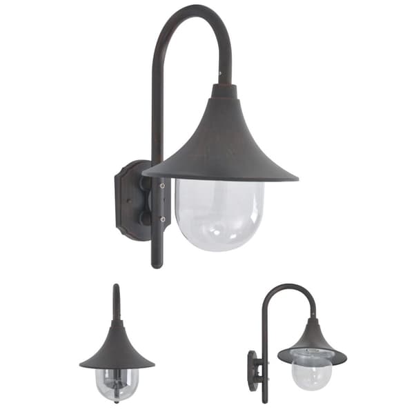 The Living Store Ulkoseinävalaisin E27 42 cm alumiini pronssi - Ulkovalaisimet