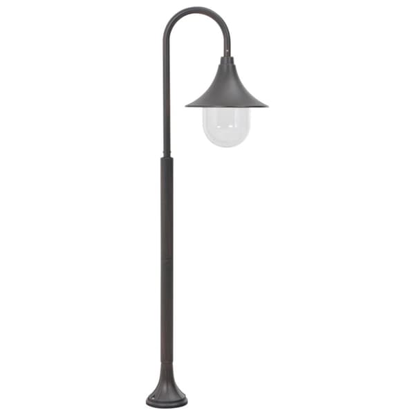 The Living Store Lyktstolpe för trädgård E27 120 cm aluminium brons -  Utebelysning