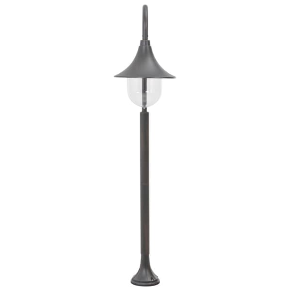 The Living Store Lyktstolpe för trädgård E27 120 cm aluminium brons -  Utebelysning